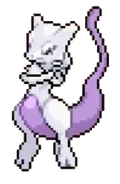 Mewtwo's sprite used in Vegeta VS Mewtwo