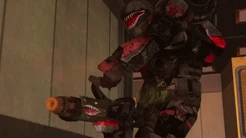 Sharkface's previous armor