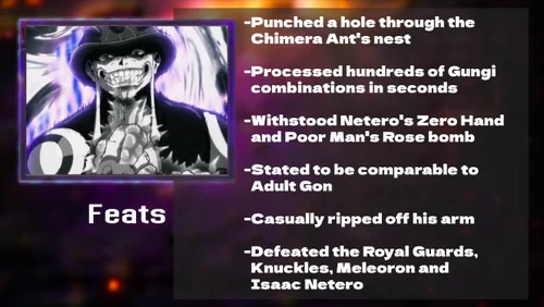 Meruem's Feats (Fixed)
