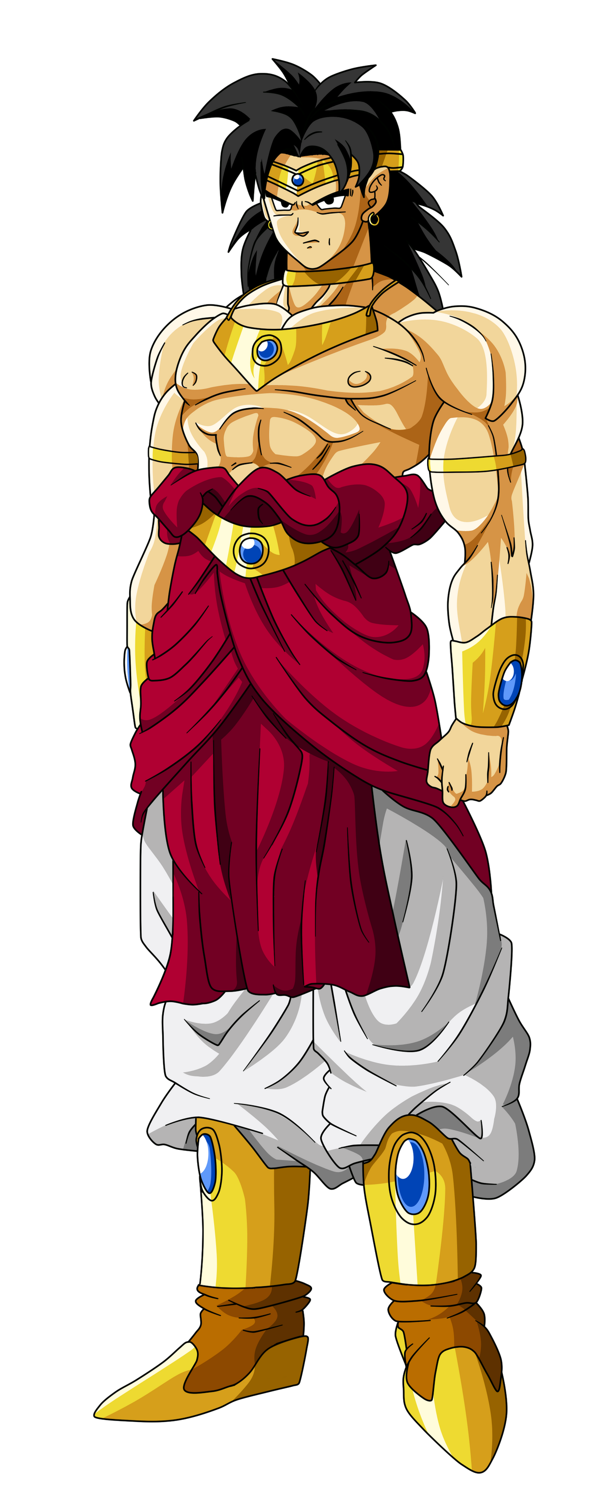 Why does Broly grow to be so muscular when transformed? Unless I'm