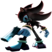 Shadow with a pistol
