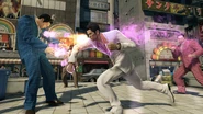 Kiryu using Rush Style in Yakuza 0