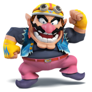 Wario as he appears in Super Smash Bros