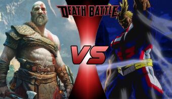 kratos vs all might death battle fanon wiki fandom kratos vs all might death battle