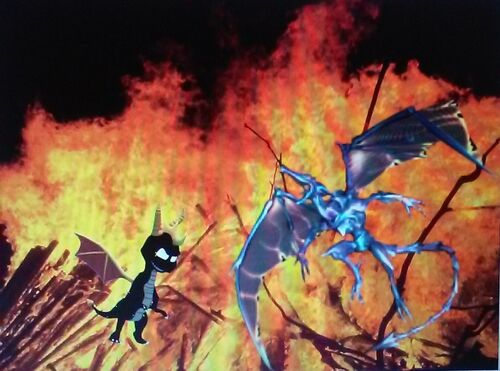 Dark Spyro VS Omega Ridley