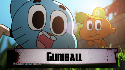 Dream after surviving Gumball when he sees Nicole Waterson approaching him, Dream vs. Gumball