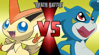 Victini VS Veemon Fanmade