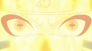 Naruto's appearance in Kurama Chakra Sage Mode