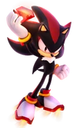Shadow with a (red) Chaos Emerald