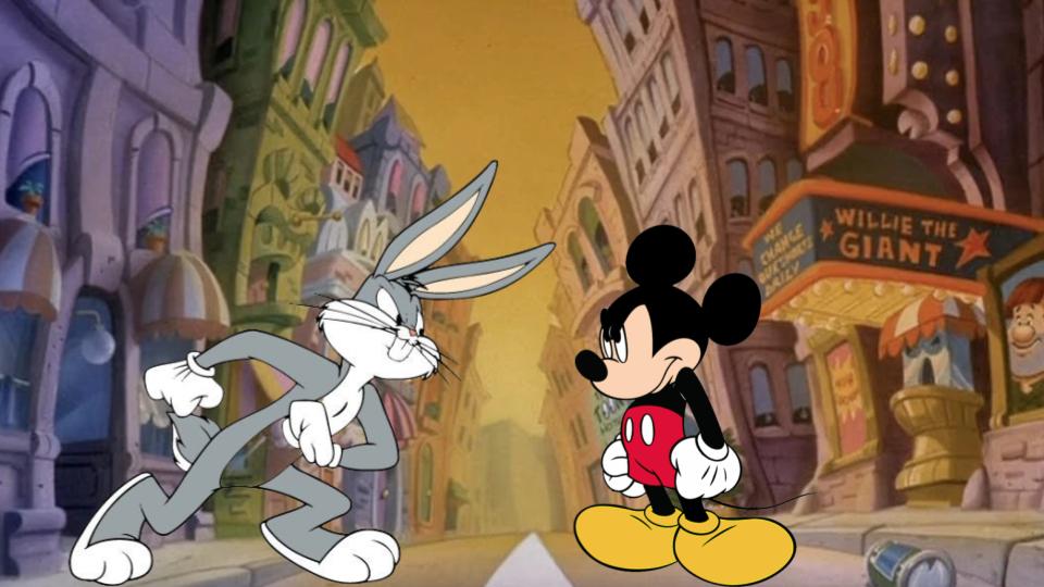 Mickey mouse and bugs bunny discount