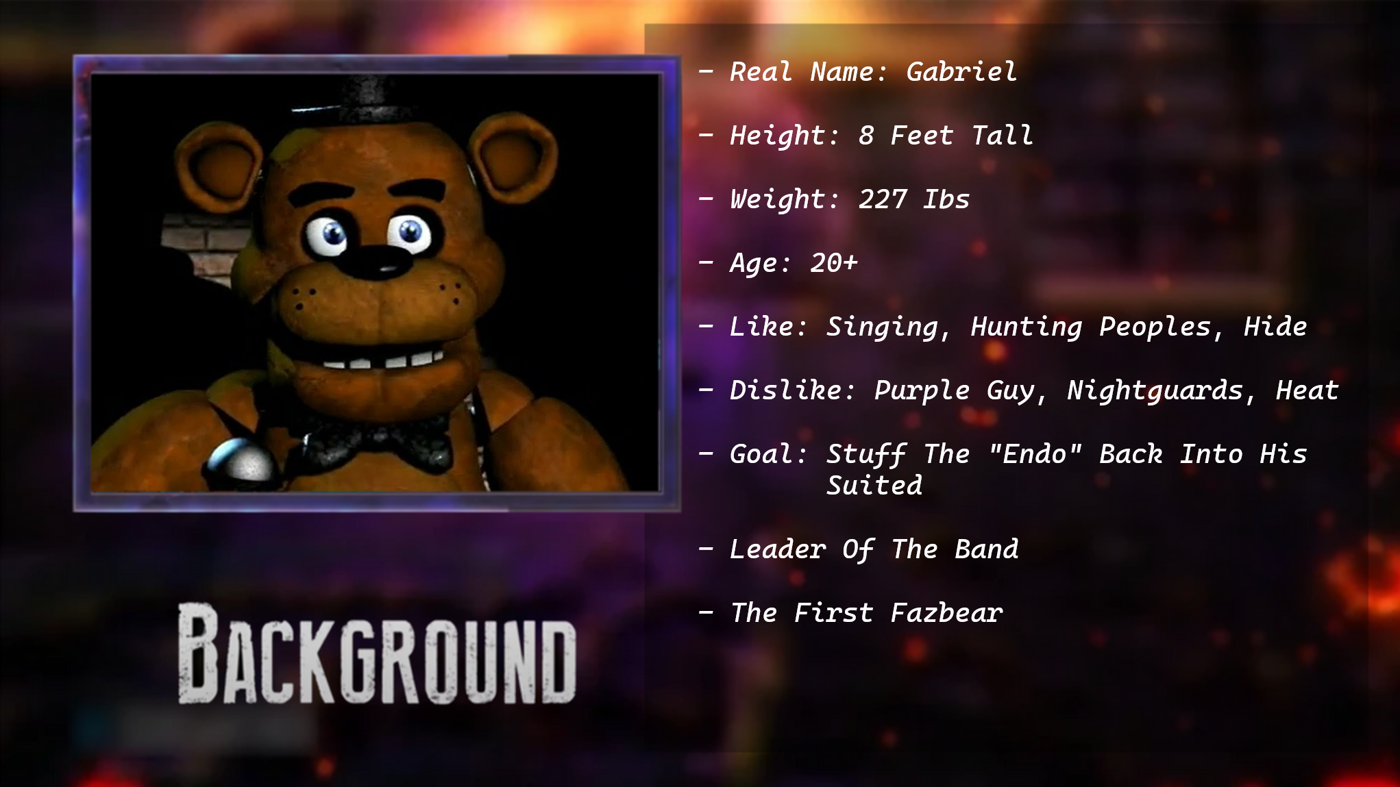 Freddy Fazbear, Death Battle Fanon Wiki