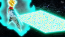 Trunks makes his Spirit Bomb like sword