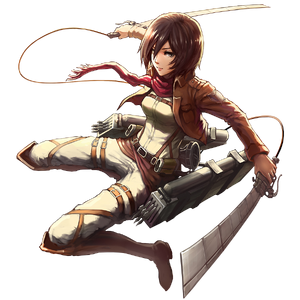 mikasa ackerman (shingeki no kyojin) drawn by nine-bullet-revolver