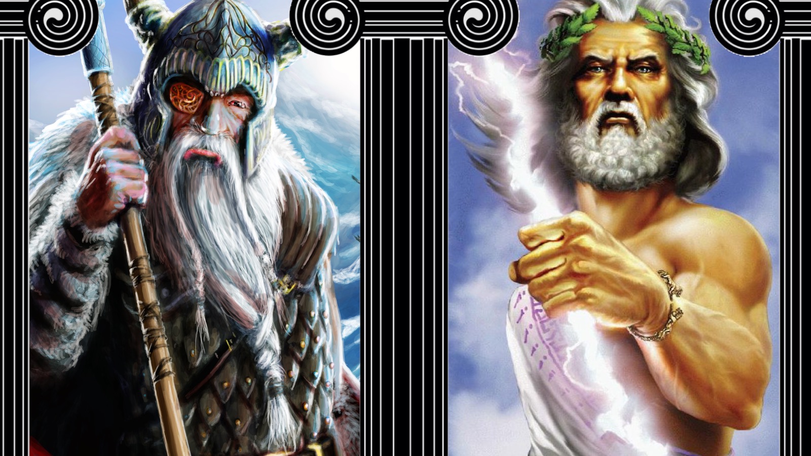 Odin VS Zeus  Between the rulers of the gods, which allfather