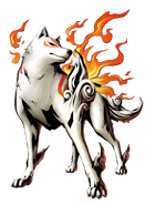 Amaterasu as she appears in Marvel VS Capcom 3