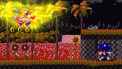 Sonic vs SonicEXE (Sprite Render 2)