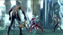 Ultraman Zero and Ultraseven vs Darkclops Drones in Ultraman Zero Movie