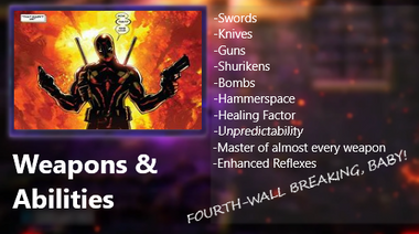 Deadpool weapons and abilities