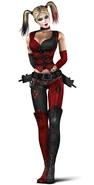 Harley Quinn as she appears in Arkham City