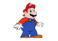 Mario as he Appeared in Hotel Mario