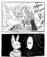 Goku SSJ3 vs Beerus in the nutshell