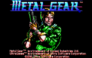 Solid Snake as he appears on the title screen of Metal Gear