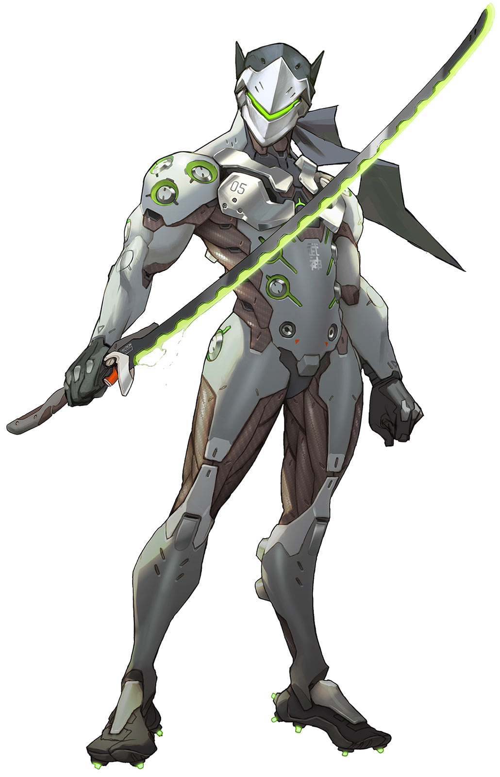 Genji's Dragonblade and Shuriken, as Made by Man at Arms