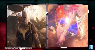 ThanosvGaleem combatants set
