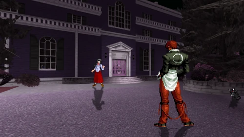 Akiha vs Iori sprite render 1