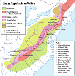 appalachian mountains location