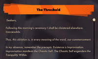 The Threshold-1