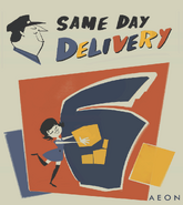 Advertisement, promoting "Same Day Delivery".