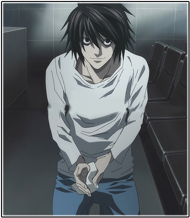 death note l standing