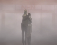 Halle escorts Takada through the smokescreen toward NHN offices