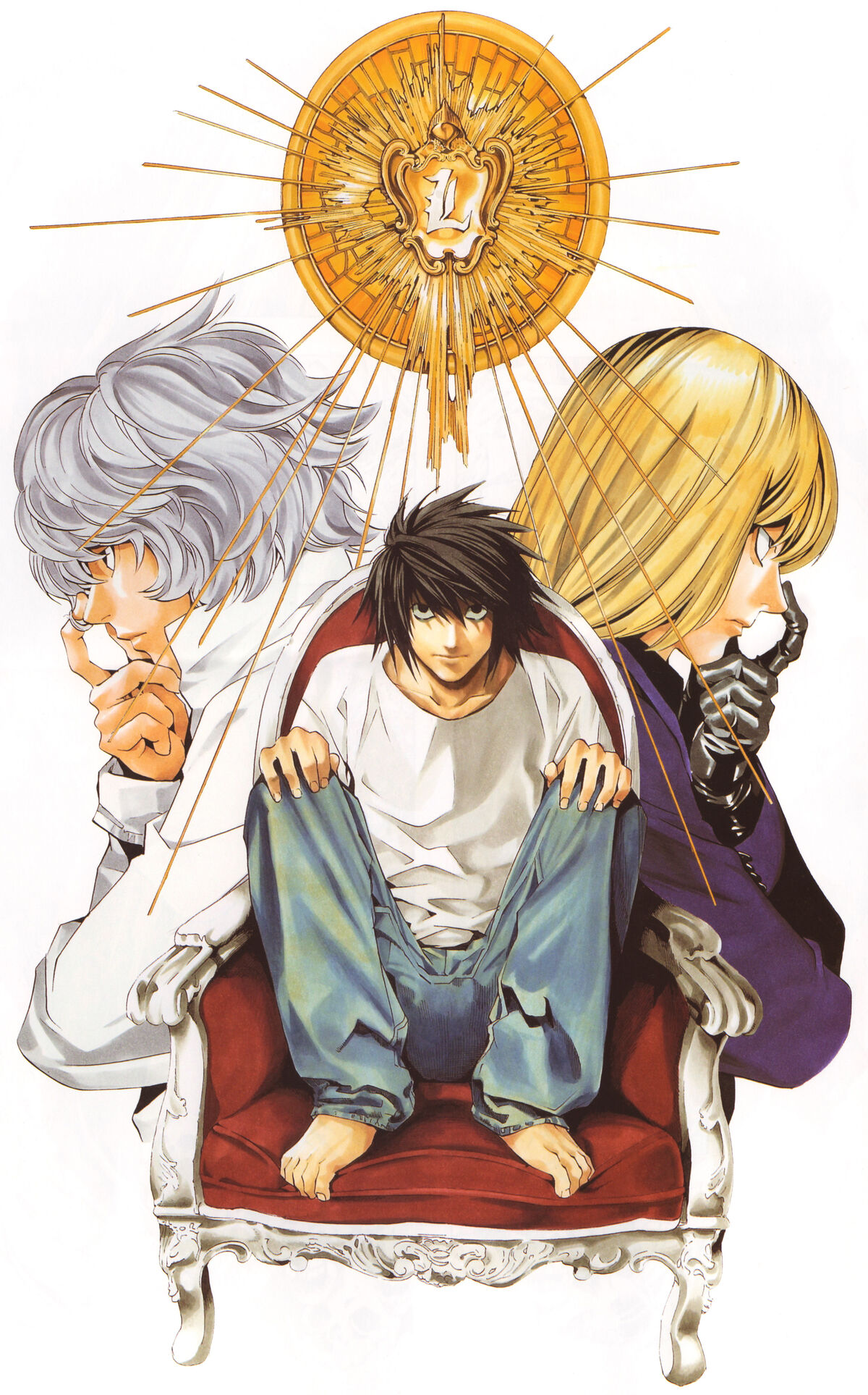 Death Note ( Near, L Lawliet, Mello, Light Yagami )