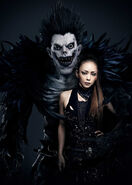 Promotional image of singer Namie Amuro with Ryuk