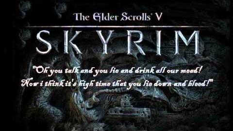 Skyrim song Ragnar the Red