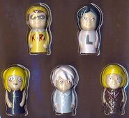 The finger puppets included with the Japanese release of the book