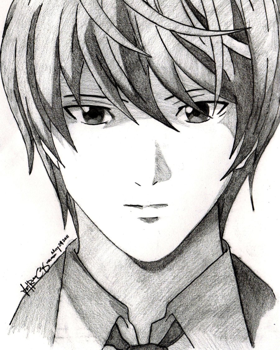 Light Yagami Drawing