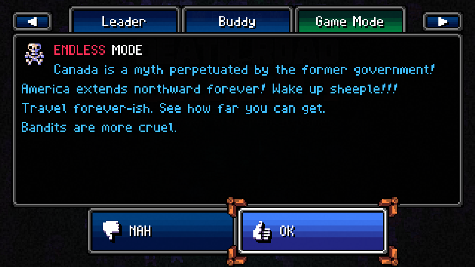 Endless Mode Death Road To Canada Wiki Fandom