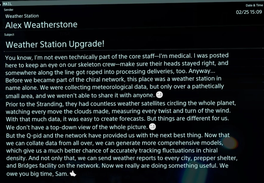 Weather Station Upgrade! Death Stranding Wiki Fandom