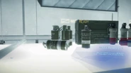 Smoke Grenades in Sam's equipment rack.