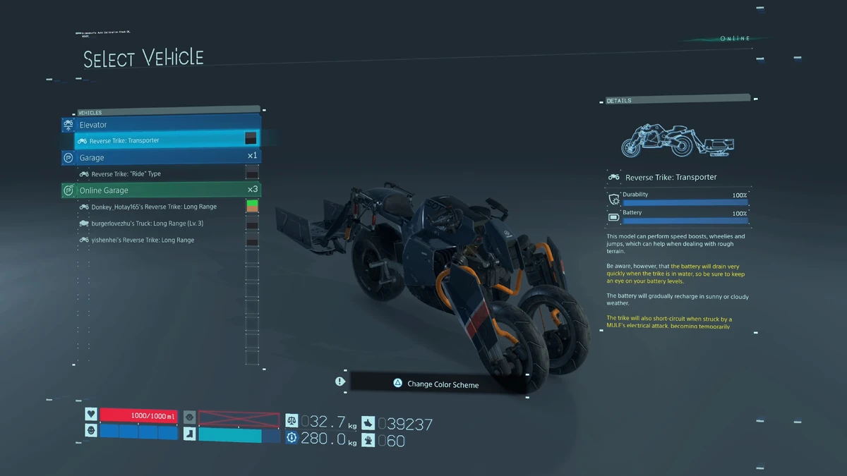 Reverse Trike Transporter Death Stranding Wiki Fandom