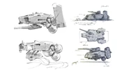Concept for the ship's cannon.