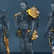 Promotional display of the Gold Armor Plate (Lv. 2)