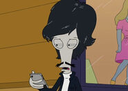 The alien character Roger Smith from American Dad disguised as Paul Kersey in Death Wish 3