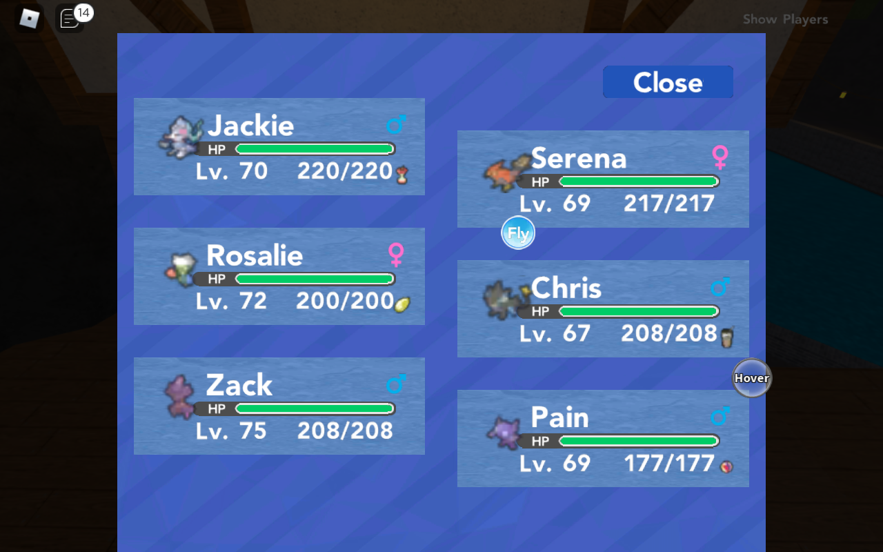 My Team In A Roblox Pokemon Brick Bronze Remake Fandom - its back pokemon brick bronze roblox