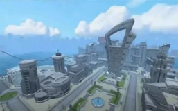 South - East view of the island city.