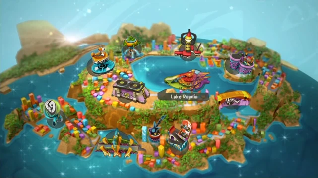 Chroma City and the island it's on.