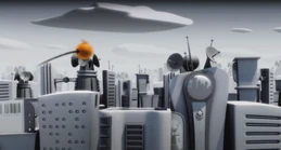 Blob races through the city to save people